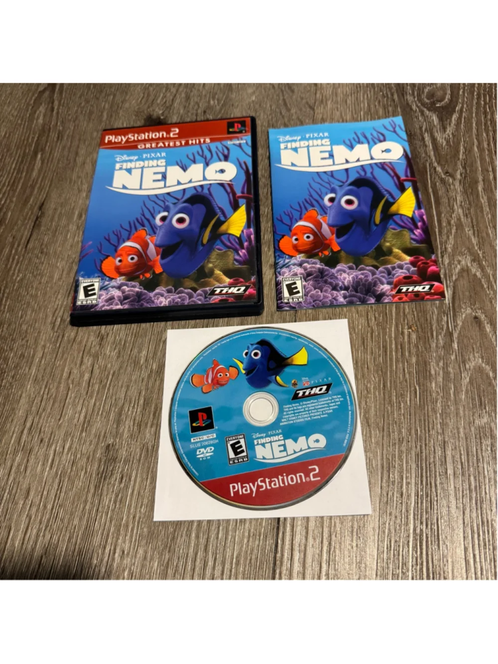 Ps2 THQ Finding Nemo PlayStation 2 Video Game Dory Disney Cib Complete